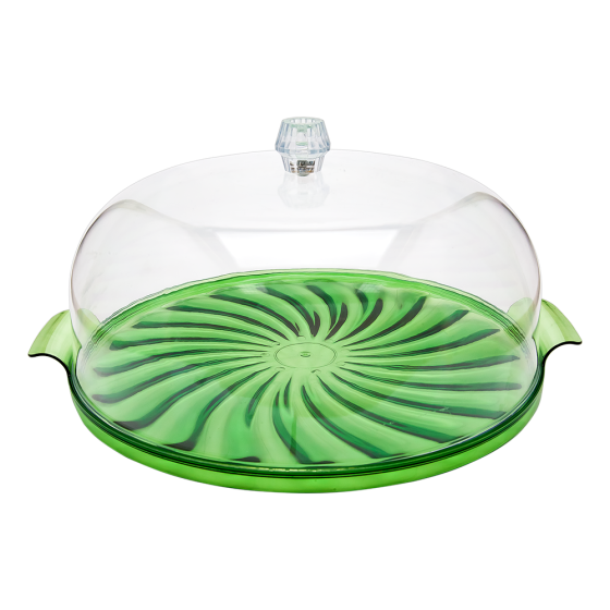 Тортовница Кристалл зеленая Київ