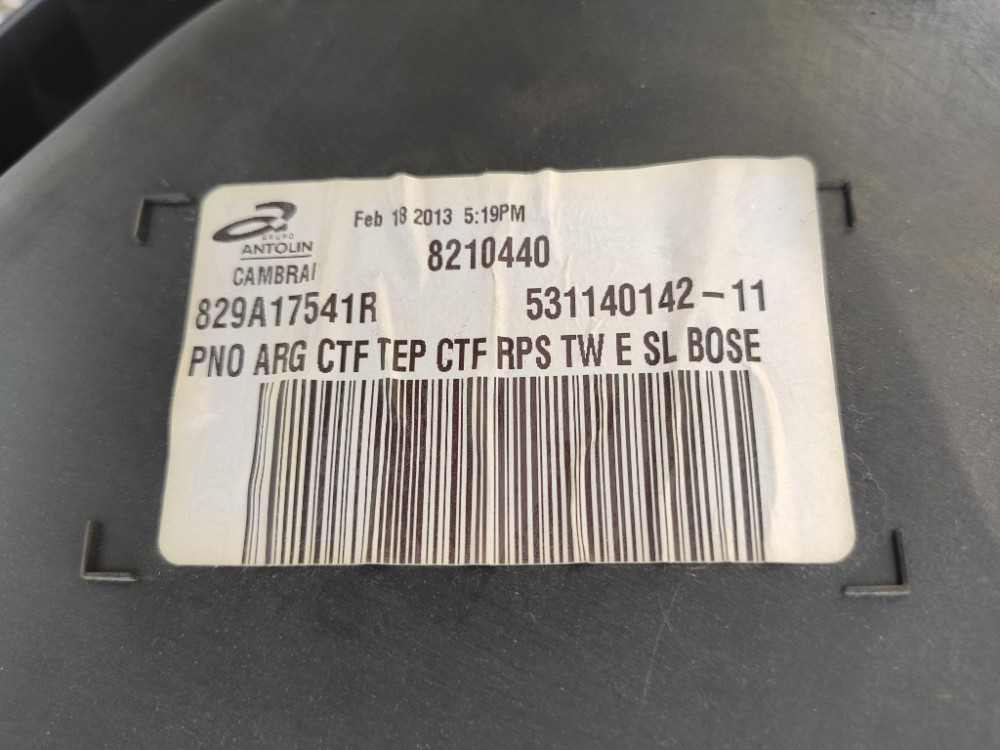 Карта двери задняя левая Renault Scenic III 2013-2016 (829A17541R) Ковель - изображение 6