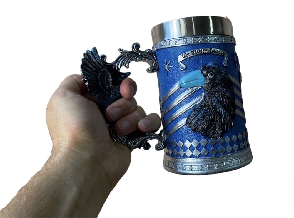 Кружка Чашка Бокал 3D  Нержавеющая Сталь Гарри Поттер Ravenclaw 500мл Київ - зображення 3