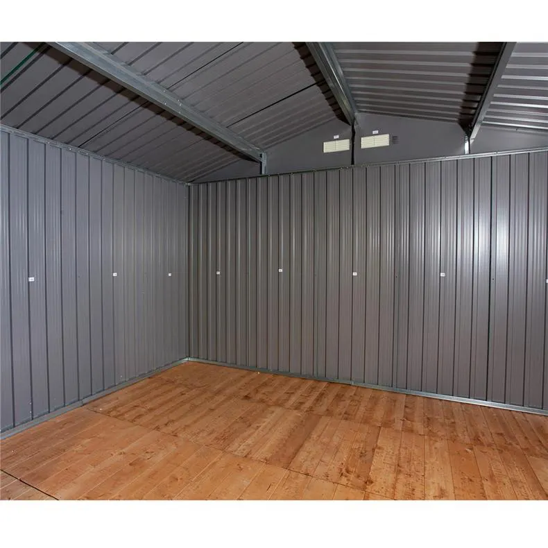 Сарай металлический ECO 362,7x322x196 см зеленый с белым Киев - изображение 6