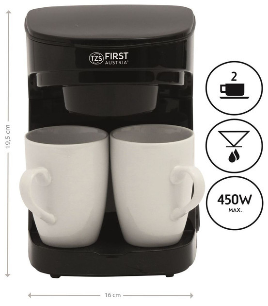 Кофеварка капельная First FA-5453-4 450 Вт черная Киев - изображение 2