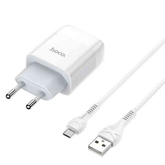 СЗУ Hoco C73A Glorious 2.4A (2USB-A) + кабель USB to MicroUSB Херсон