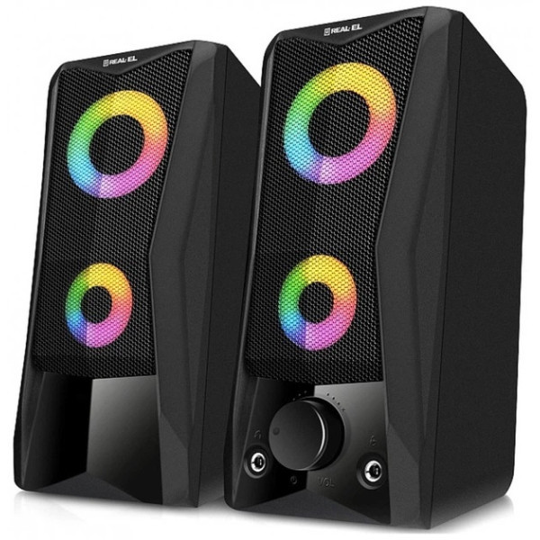 Акустична система REAL-EL S-107 Black (EL121100017) (Код товару:43314) Харків - зображення 1