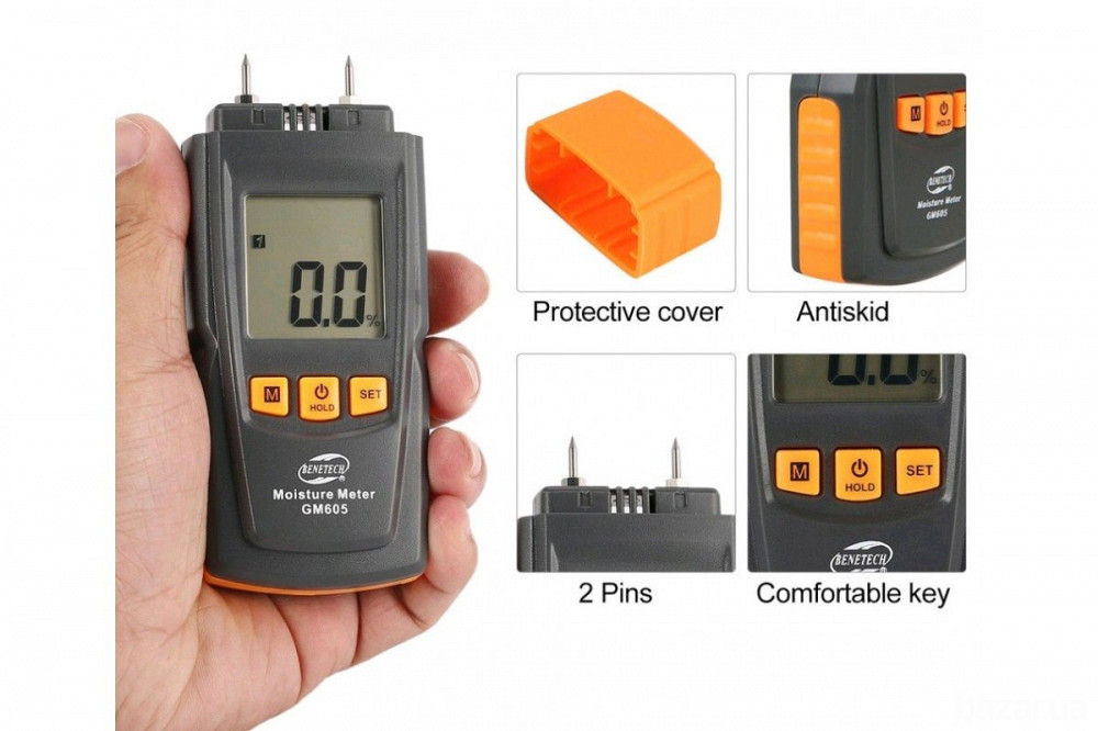 Влагомер древесины 0-41% (28 пород, 4 типа) BENETECH GM605 Харьков - изображение 4