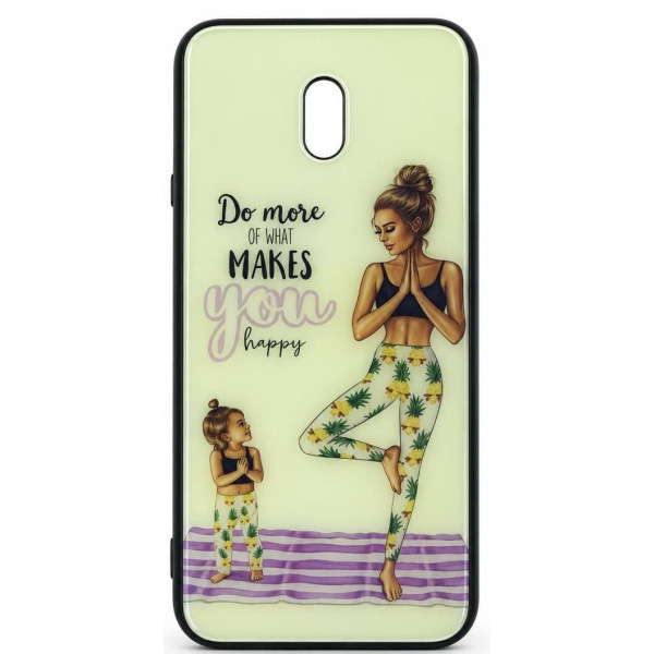 Чохол Glass Case Girls для Xiaomi Redmi 8A Mother Yoga Харьков - изображение 1