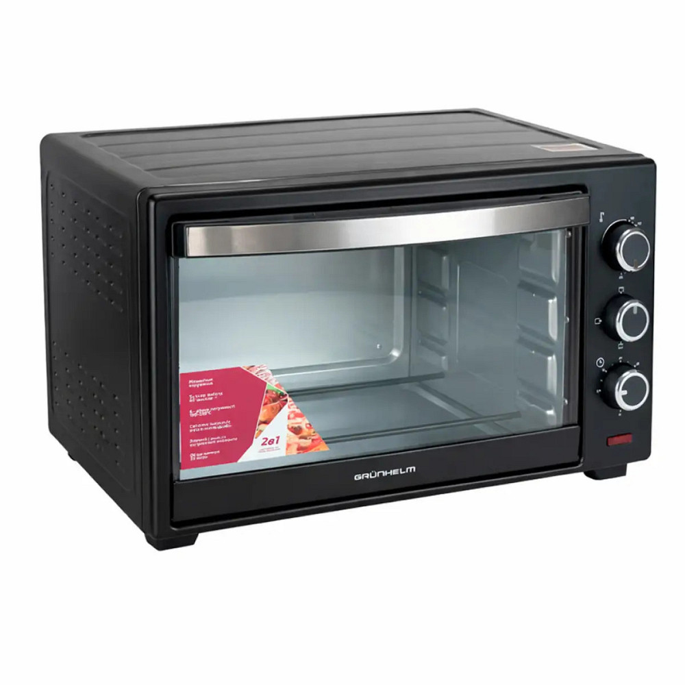 Печь электрическая Grunhelm GNM33AB 33 л 1800 Вт черная Киев - изображение 1