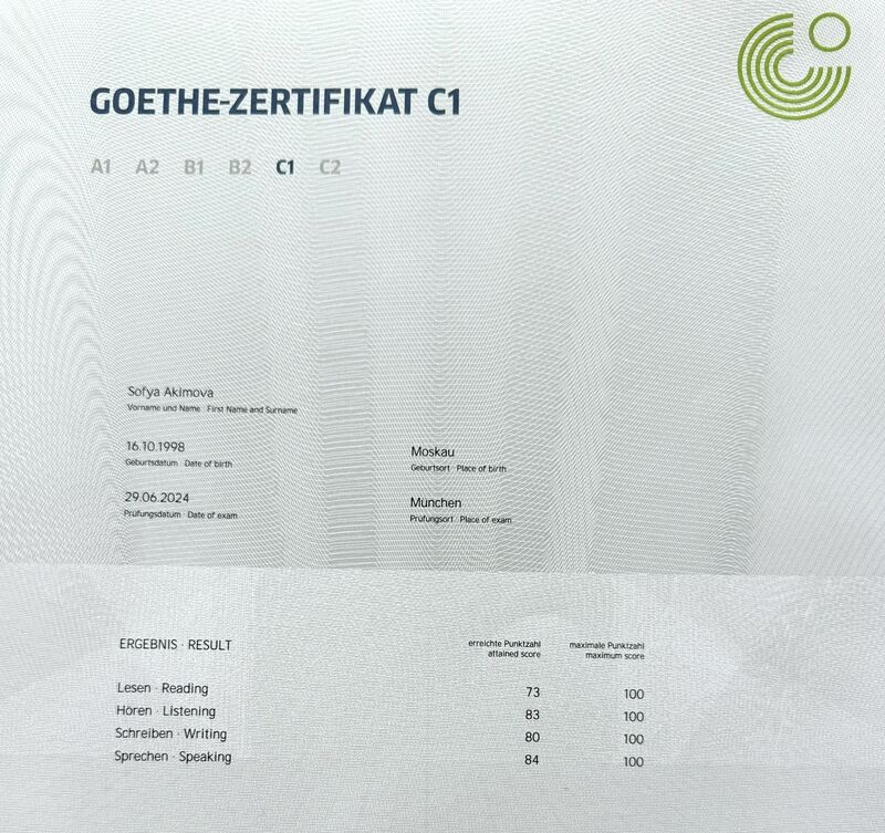Where to Apply B1 Goethe-Zertifikat online,WhatsApp(+371 204 33160) Запоріжжя - зображення 1