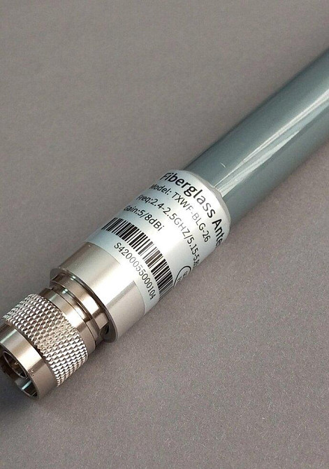 Антенна 2380-2550/4995-6040MHz 5/8dBi, до 50W, водонепроницаемая, N-male, TXWF-BLG-26. Смотрите граф Дніпро - зображення 7