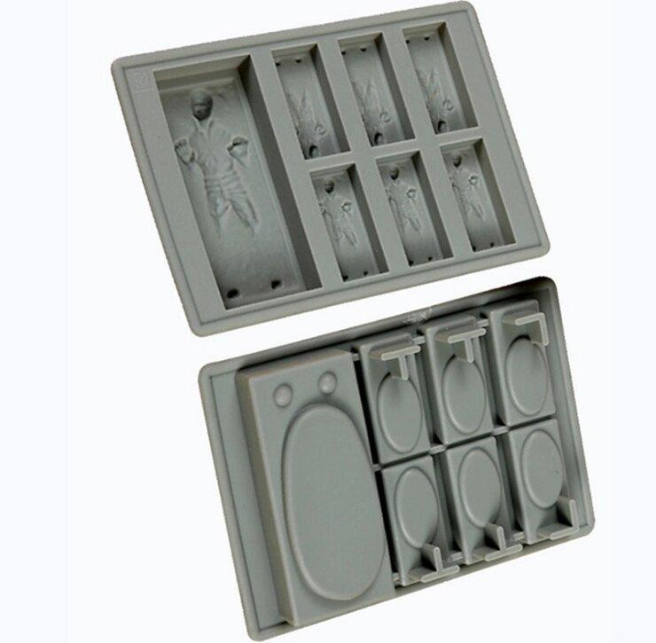 Силиконовая 3 форма для льда Хан Соло (код 00393) Киев - изображение 2