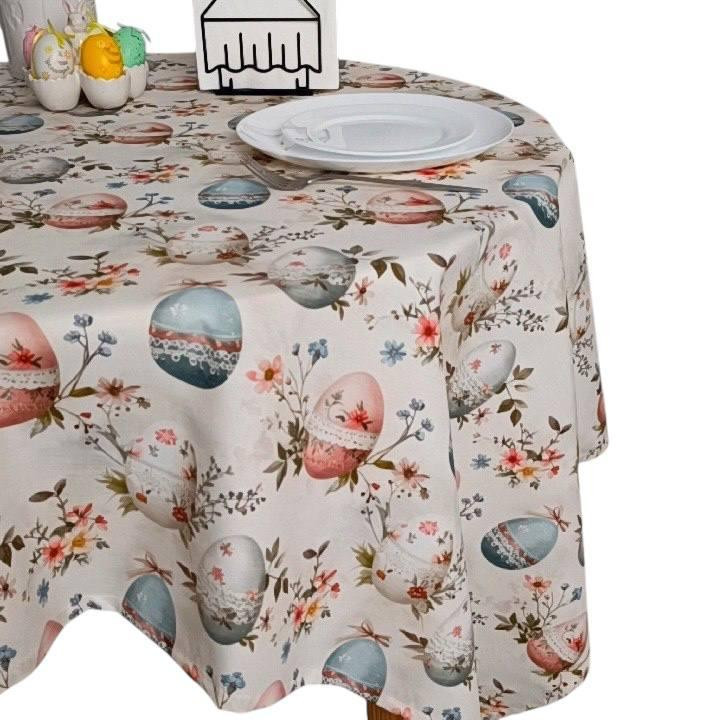 Скатерть пасхальная с тефлоновым покрытием 140×180 см, разноцветная Одеса - зображення 2