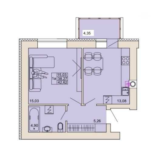 продажа 1-к квартира Полтава, Шевченковский, 1517000 грн. Полтава - изображение 2