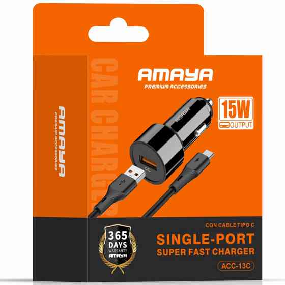 Уценка АЗУ Amaya ACC-13C QC3.0 20W (1USB-A) + кабель USB to Type-C Херсон