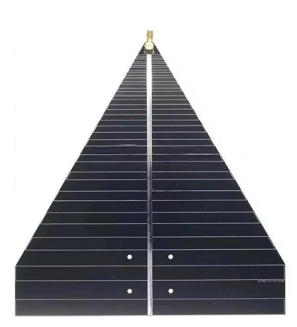 UWB антенна 500 - 6300 МГц 6-7 дБ, до 50 Вт, RP SMA-female, логопериодическая (10995) Днепр - изображение 1