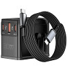 Сетевой универсальный переходник WIWU UA013 20W GaN + 1USB-A/2C with retractable cable Type-C Херсон