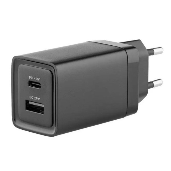 МЗП Glasscove 45W USB+Type C 3A Black (TC-092CA) (Код товару:42457) Харків - зображення 1