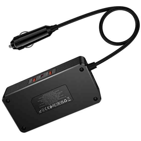 АЗУ инвертор Hoco Z66 New PD66W+QC3.0 (2USB-A/1C/2xSocket) (0.5m) Херсон