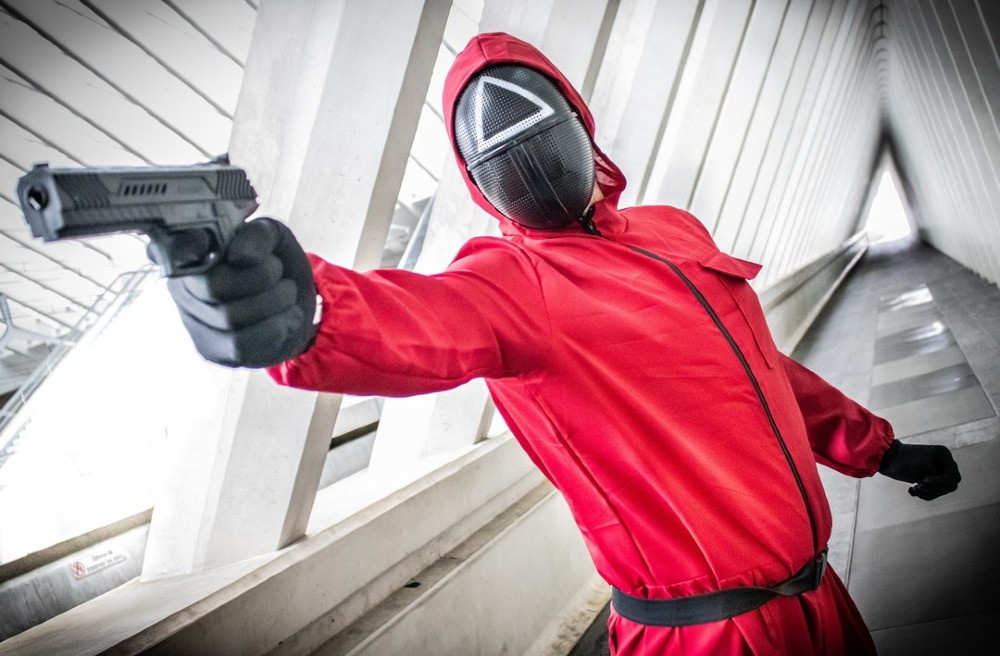 Маска Треугольник из Игра в кальмара squid game Київ - зображення 1