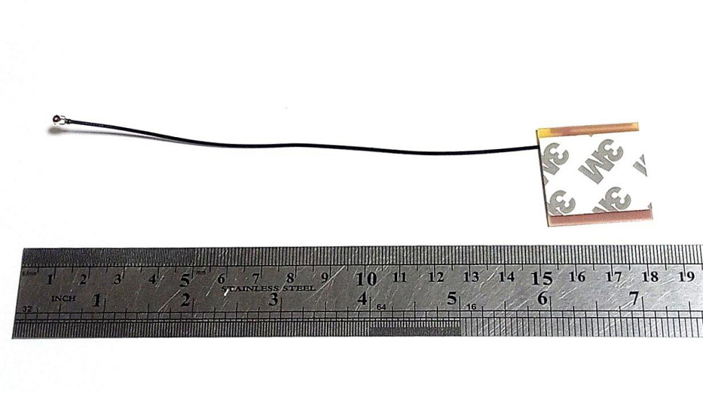 Антенна 2400-5800МНz 5dBi 3х3 см, на липучке, IPEX 1, кабель 15 см, двухдиапазонная Дніпро - зображення 3