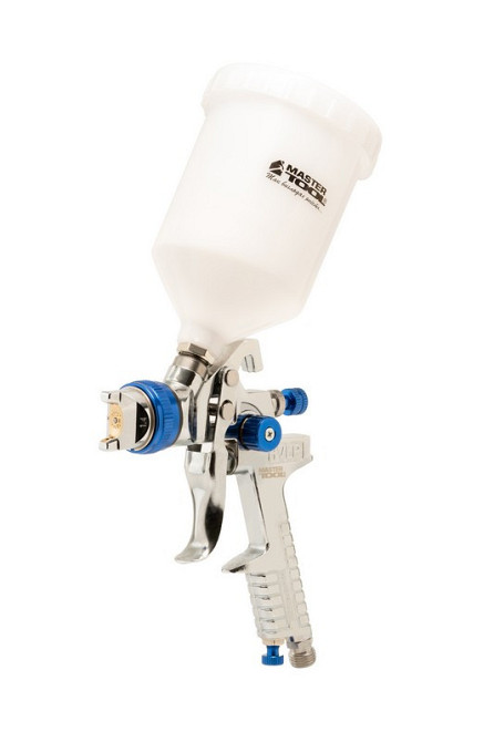 Краскопульт пневматический MASTERTOOL HVLP GLAZE ВПЛБ 600 мл Ø 1,4 мм круглый/плоский факел 150-220  Харьков - изображение 1