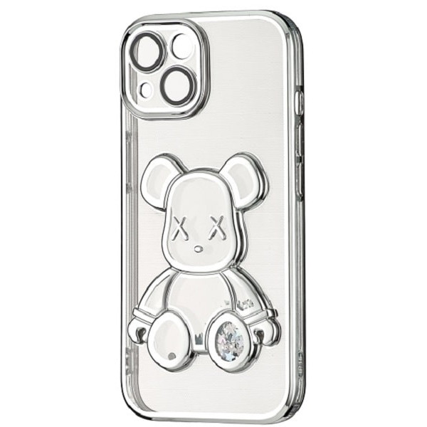 Чохол Shining Bear Case для iPhone 15 Silver (Код товару:39363) Харків - зображення 1