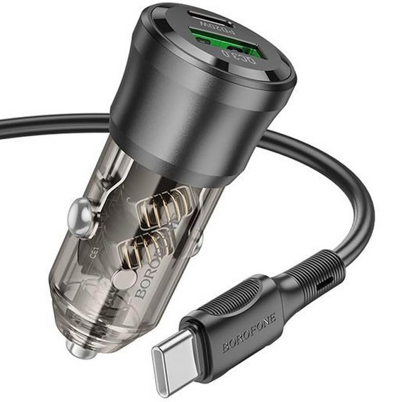 АЗУ Borofone BZ25 Journey PD20W+QC3.0 total 38W (1USB-A/1C) + кабель Type-C to Type-C Херсон - изображение 3