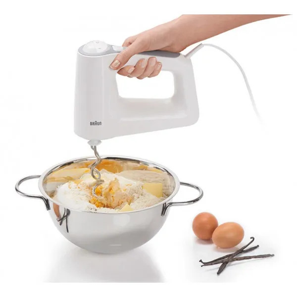 Миксер ручной Braun HM 3135 WHITE 500 Вт белый Київ - зображення 9
