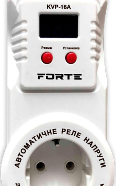 Реле напряжения автоматическое Forte  KVP-16A белое Київ - зображення 2