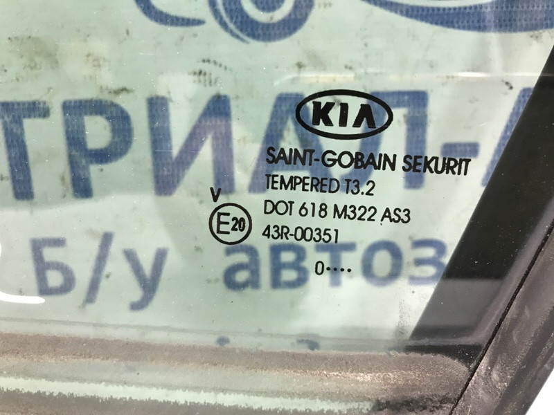 Стекло двери задней левой (форточка) Kia Sportage SL 1.7 DIESEL D4FD 2010 (б/у) Київ - зображення 2