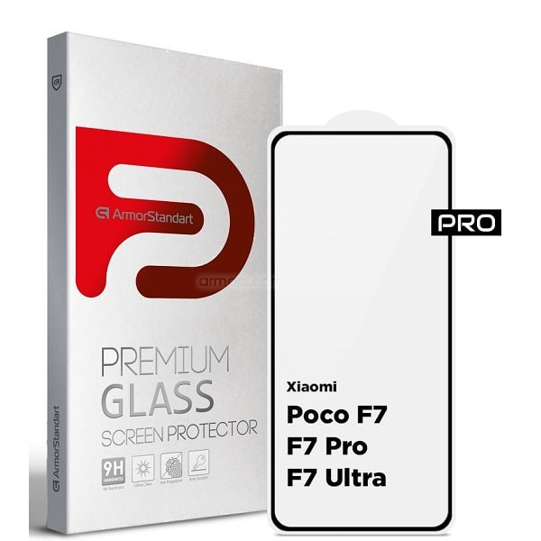 Захисне скло ArmorStandart Pro для Xiaomi Poco F7/F7 Pro/F7 Ultra Black (ARM80412) (Код товару:41095 Харків - зображення 1