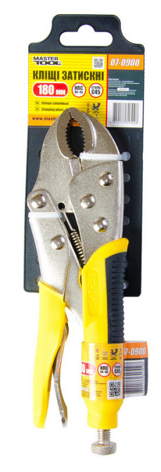 Клещи зажимные универсальные MASTERTOOL 180 мм 07-0900 Харків - зображення 3