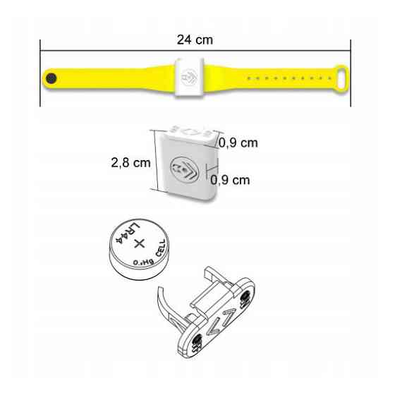 Браслет от комаров ультразвуковой AG018A  синий Одесса