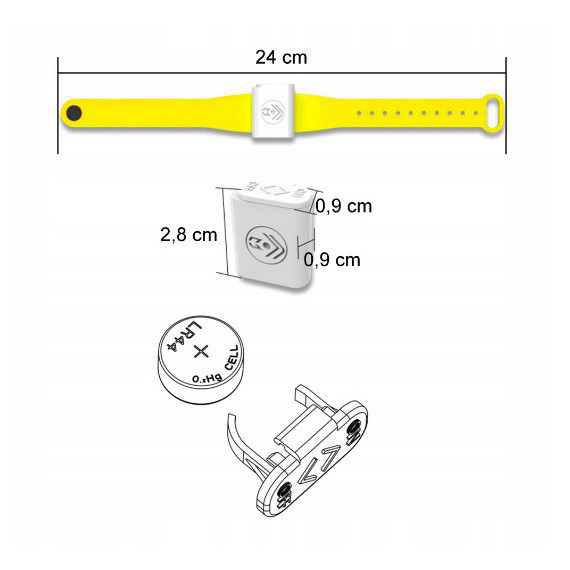 Браслет от комаров ультразвуковой AG018A  синий Одесса - изображение 6