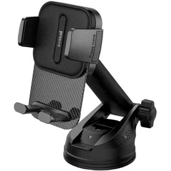 Автомобільний тримач Proove Carbon Clamp Suction Type Car Mount Black (CHCNS0000001) Харків
