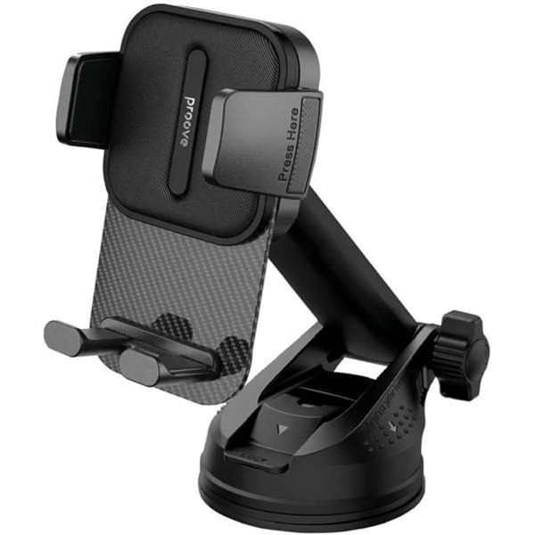 Автомобільний тримач Proove Carbon Clamp Suction Type Car Mount Black (CHCNS0000001) Харків - зображення 1
