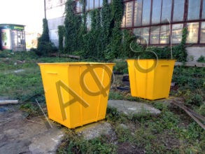 Бак для сміття 750 літрів металевий фарбований Харьков - изображение 4