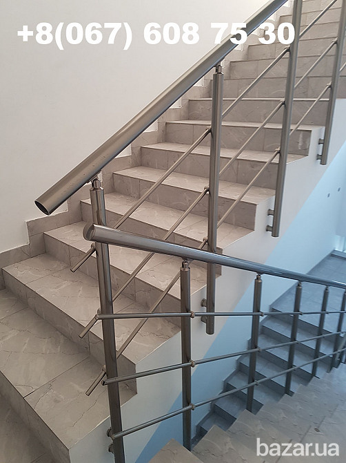 Перила из стекла ограждения из алюминия Одесса - изображение 10