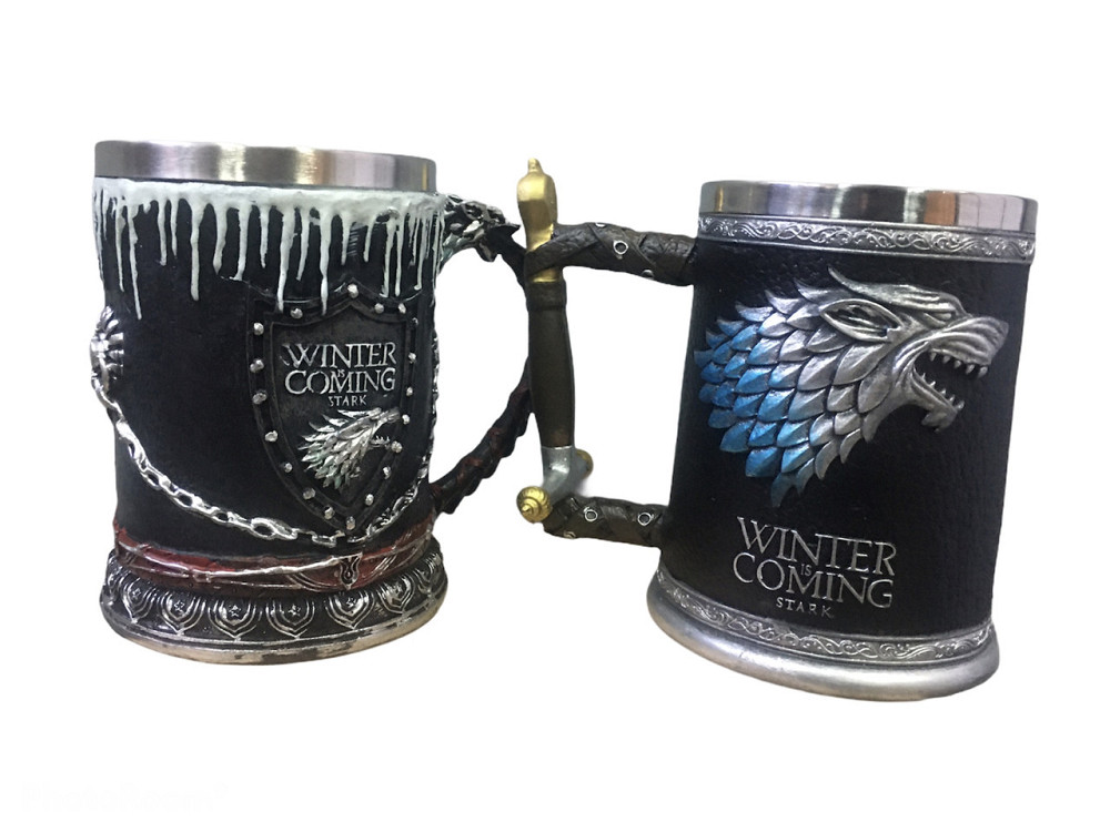 Подарочный Набор Кружка Чашка Бокал 3D Игра Престолов Game Of Thrones Winter Is Coming Stark Старк Київ - зображення 8