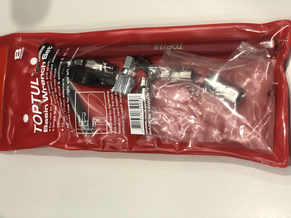 Ключ универсальный самозажимной 9-32мм 8ед. TOPTUL GNBA0801 Харків - зображення 5