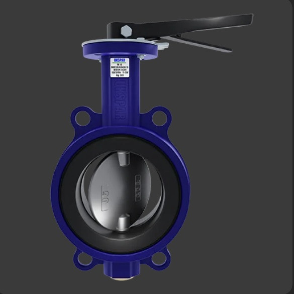 Затвор поворотний міжфланцевий чугуний Ду  200 Київ - зображення 1