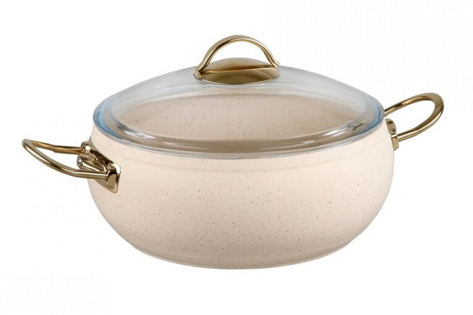 Каструля зі скляною кришкою OMS 3141-18-Ivory 2 л 18 см Київ - зображення 1