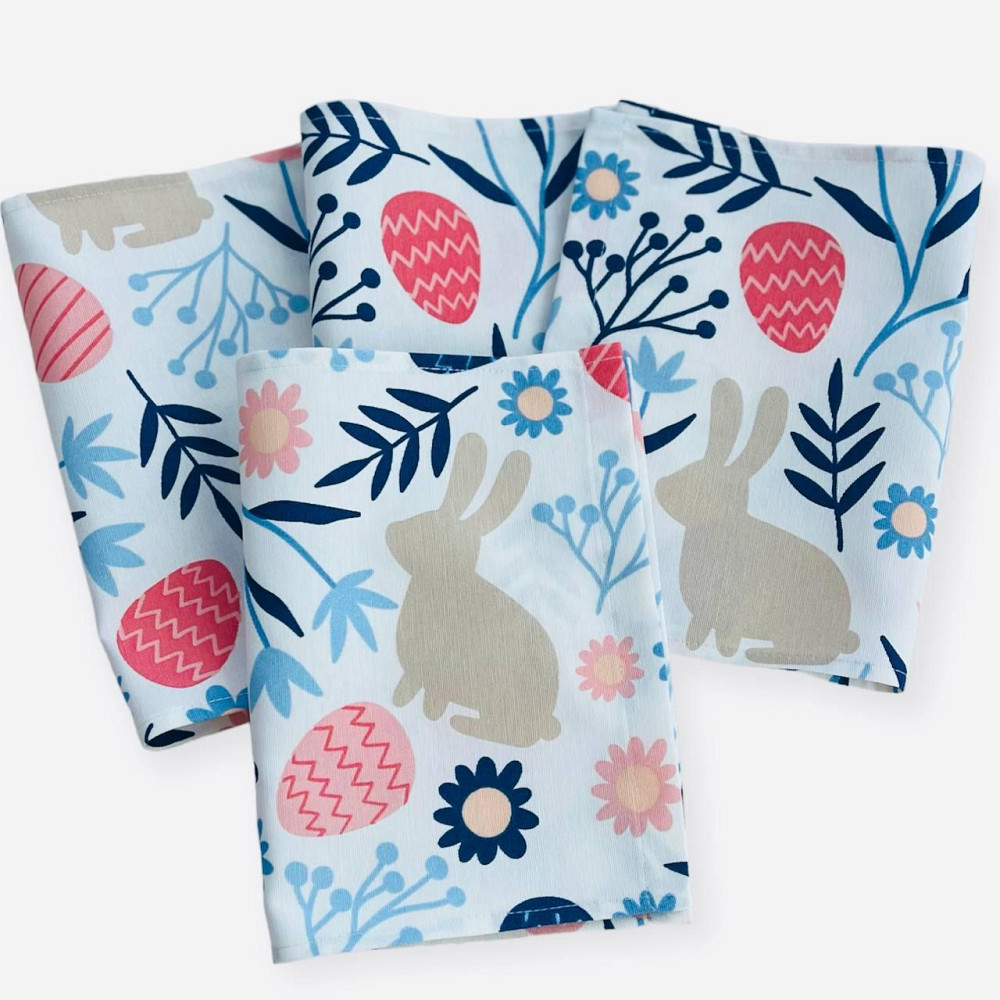 Дорожка Пасхальный Кролик с салфетками 4 шт синие Одеса - зображення 3