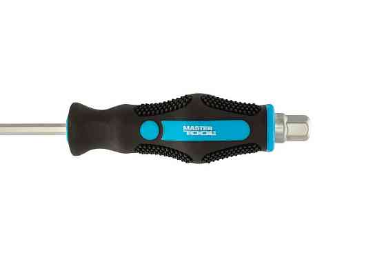 Отвёртка ударная крестовая магнитная MASTERTOOL EXTERNAL HEX PH1х100 мм ручка с TPR покрытием 49-611 Харків