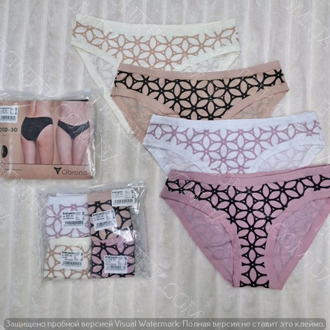 Цветные женские трусики-слип ТМ "Obrana" (арт. 200-30/3) Кривий Ріг - зображення 2