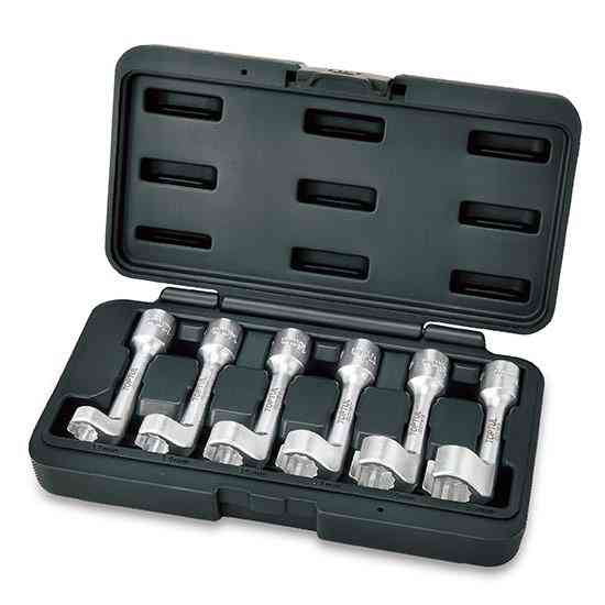 Набор спецключей для топливных трубок дизельных форсунок 1/2" 12-19мм 6ед. TOPTUL JGAI0605 Харків