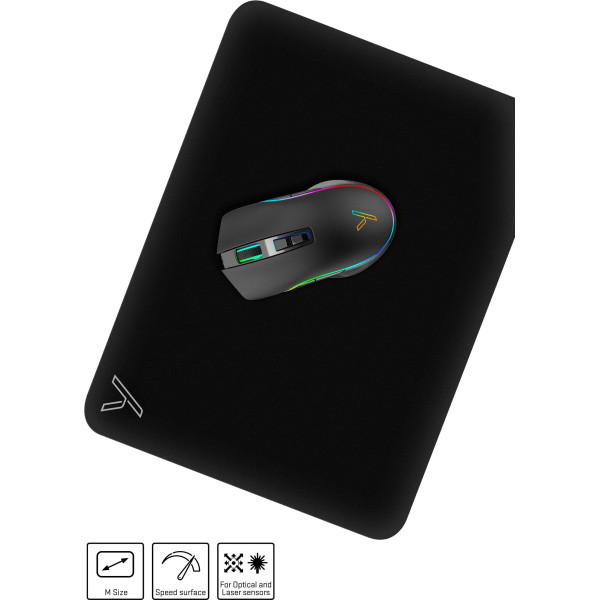 Килимок для миші YENKEE YPM 35 Gaming pad SPEED TOP M Black Харьков - изображение 4
