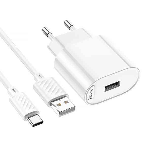СЗУ Hoco C109A Fighter 10.5W (1USB-A) + кабель USB to Type-C Херсон