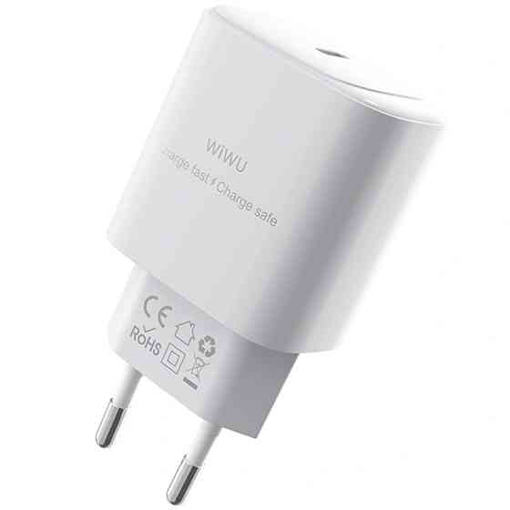 СЗУ WIWU G008 Essen PD30W GaN (1USB-C) + кабель Type-C to Type-C Херсон