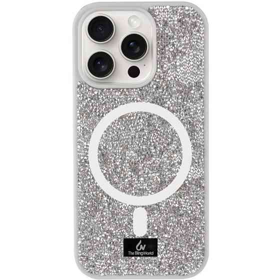 TPU чехол Bling World Rock Diamond with MagSafe для Apple iPhone 16 Pro Max (6.9") Херсон