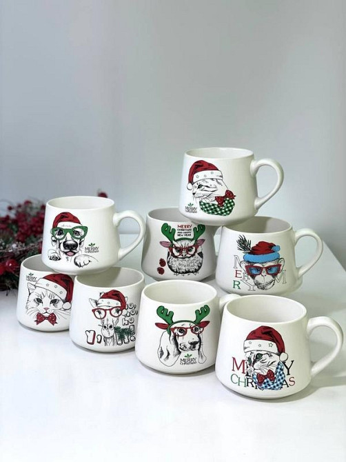 Кухоль OLens Новорічний зоопарк 102-515 350 мл Київ - зображення 1