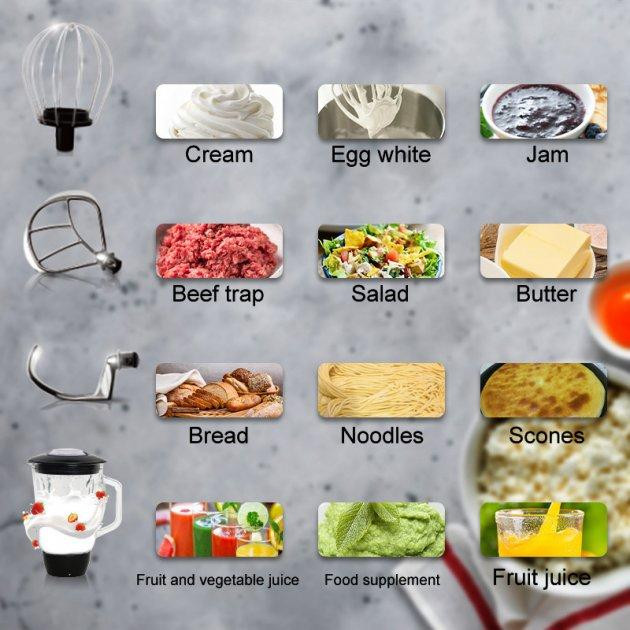 Кухонный комбайн Haeger HG-6665 1000 Вт Київ - зображення 5